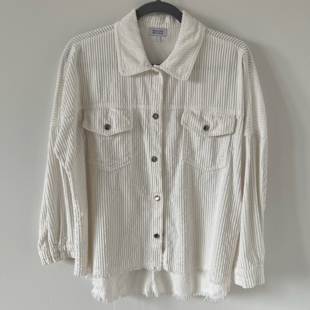 Beginning Boutique long sleeve corduroy shirt